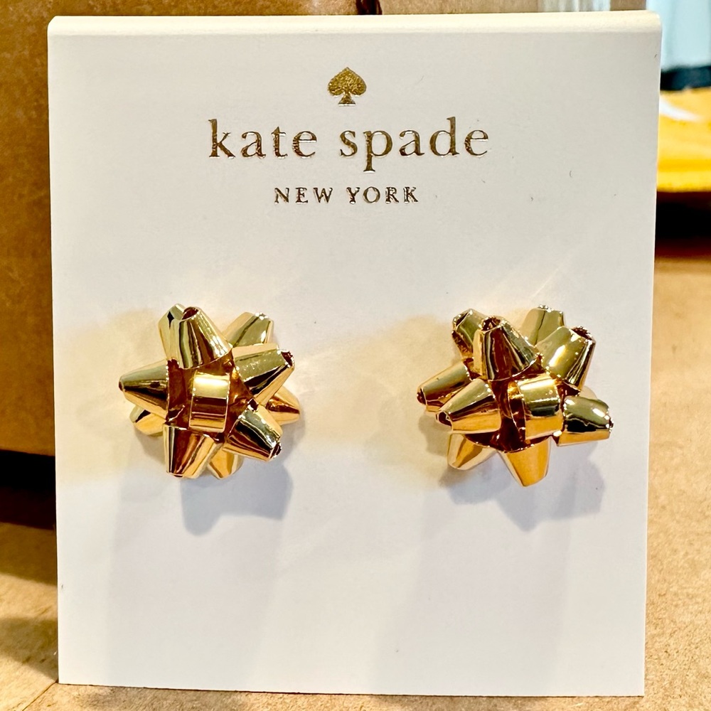 Kate Spade GOLD Bourgeois Bow Studs
